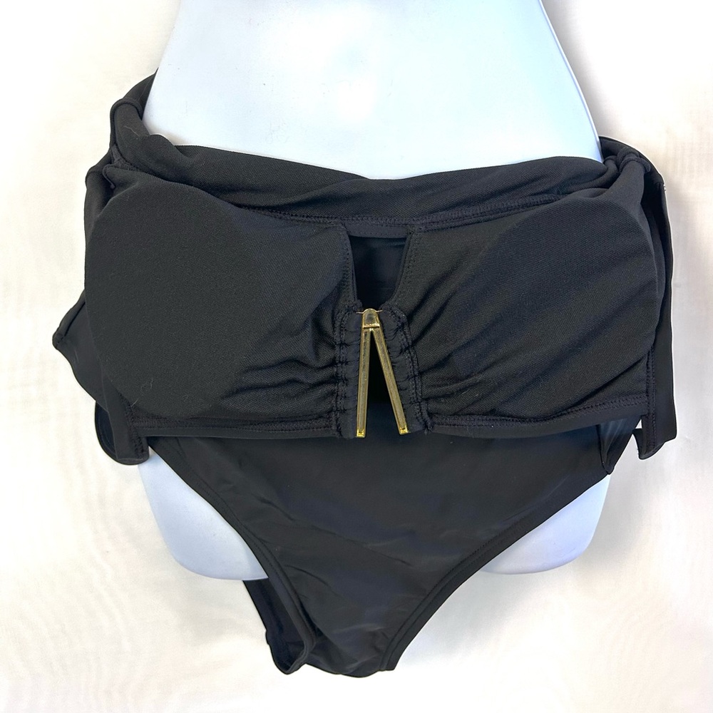 NWT Aimage Black Cheeky Back Womens One Piece Swimsuit / Small - Picture 11 of 12